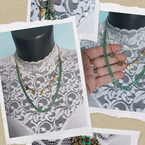 Choker necklaces like new, set of 3 pieces