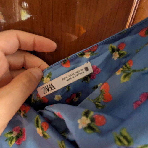 Zara mini dress size large like new, blue