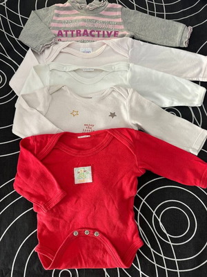Σετ 5 βρεφικά φορμάκια Zara Baby 62–68 εκ. σαν καινούργια, 100% βαμβάκι