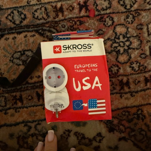 Plug adapter from European to American socket new