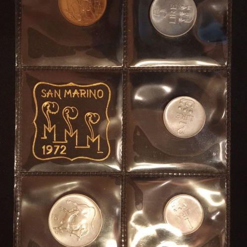 San Marino 1972 Republic Coin Set like new