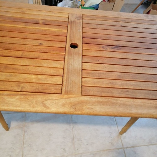 Veranda kitchen table used, solid wood