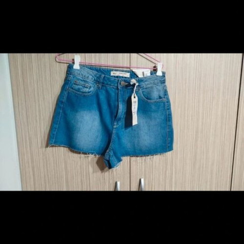 Pink Woman denim shorts new, size M 38 10, blue
