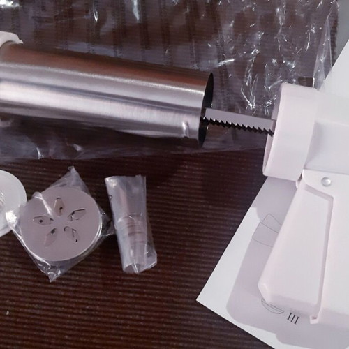 Pastry gun cornet cookie maker stainless steel new