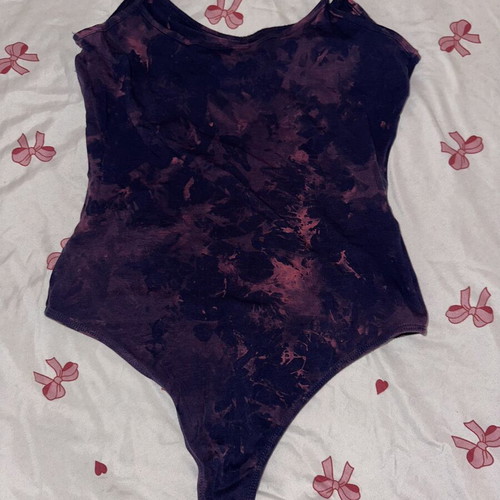 Tally Weijl Tie-Dye Bodysuit with Aloha Print Medium used