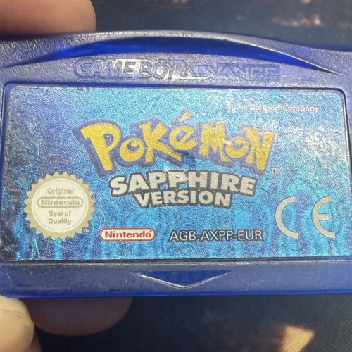 Pokemon Sapphire Version Game Boy Advance cartridge used, genuine European