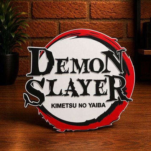 Demon Slayer Logo 3D printed, new