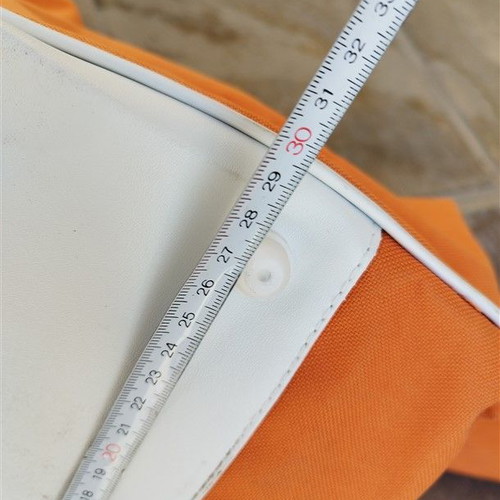 Orange travel sack bag used 60x30x25 cm