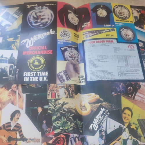 Whitesnake Come An' Get It 1981 tour program used