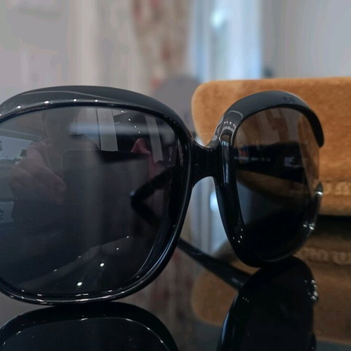 Miu Miu sunglasses used, large black