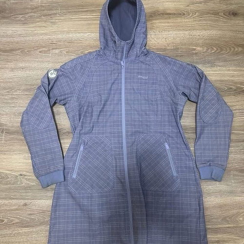 Bergans of Norway Rain Vika women's long jacket XL used, gray and blue