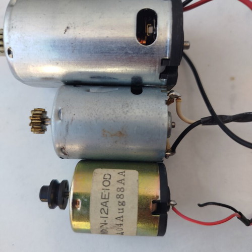 Set of various motors 9, 12, 24 V used