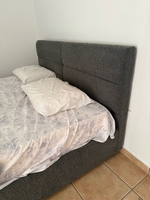 Bed with storage and mattress like new