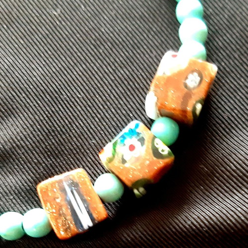Roxi bracelet with turquoise and 925 silver, handmade
