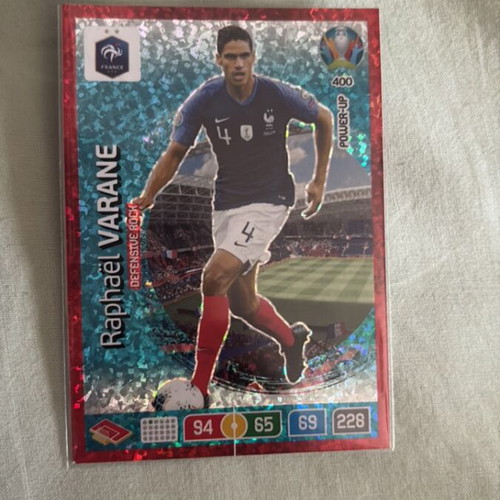 Rafael Varane Special Card Euro 2020 Panini XL Adrenaline New