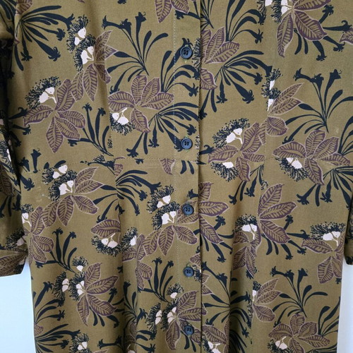 Namaste dress long semi-sheer with three-quarter sleeves like new, multicolor, size S