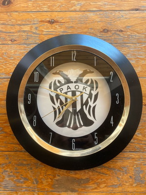 PAOK wall clock new with 30 cm diameter