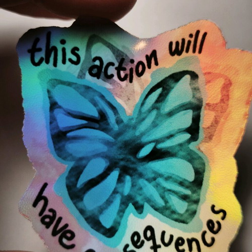 Life Is Strange fanmade foil sticker new
