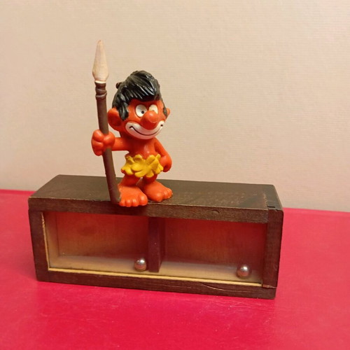Vintage Smurf figure Jungle Smurf Peyo 1973