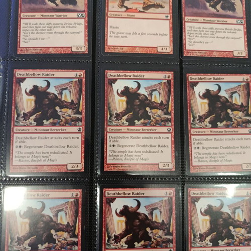 Magic the Gathering Journey into Nyx 2013 card album with 380 cards