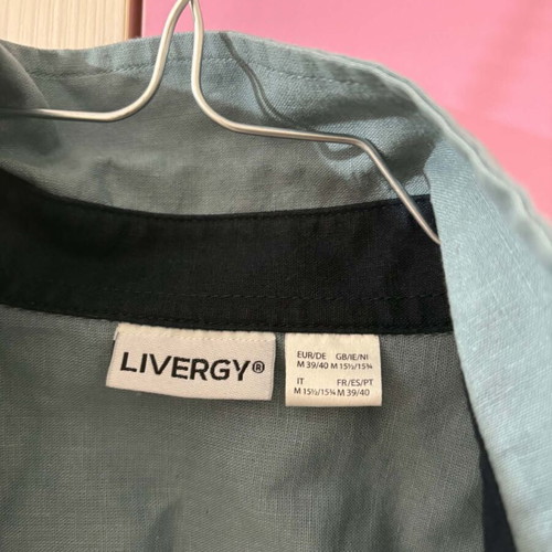 Livergy Men's Short Sleeve Shirt Medium turquoise like new