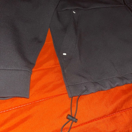 Zara Techwear Zip-Up Hoodie, black, size L