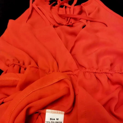 Medium Love orange strap short jumpsuit used