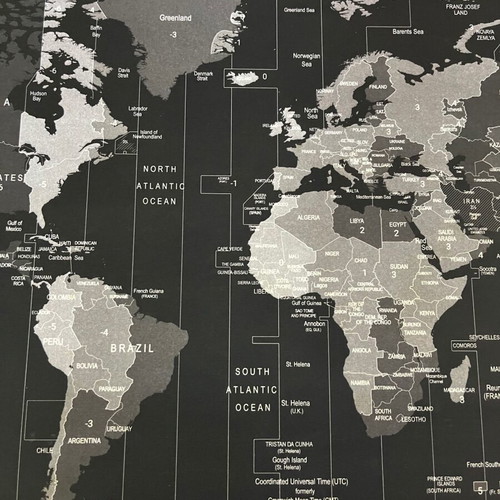 Natec Time Zone Map mouse pad like new