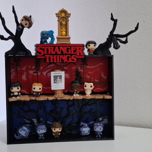 Stranger Things Kinder Joy Funko Pop stand new, made of PLA plastic