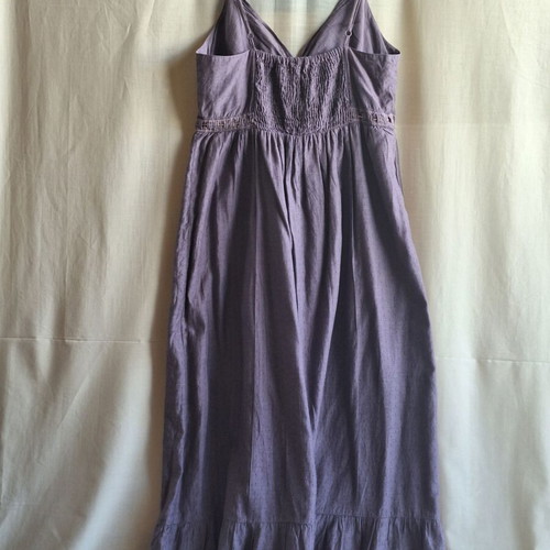 Marks & Spencer Medium Goddess Look Boho Summer Dress Maxi cotton silk blend
