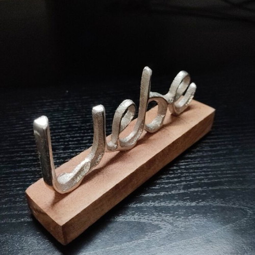 Handmade Liebe decorative piece new, modern minimal