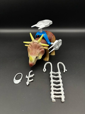 Tyco 1987 Dino-Riders Styracosaurus μεταχειρισμένο για ανταλλακτικά