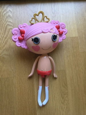 Lalaloopsy Queenie Red Heart Doll used, rare collectible 33cm