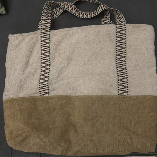 Vinge Project Oversized Beach Bag in Crema like new