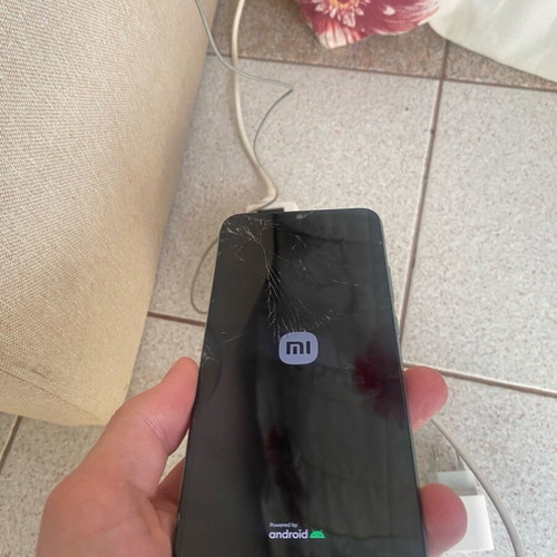 Xiaomi Redmi 10C used, green, 128GB, functional with minor cracks