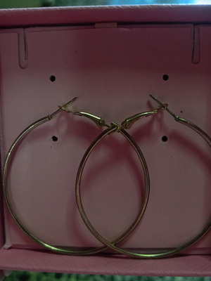 Hoop earrings silver like new
