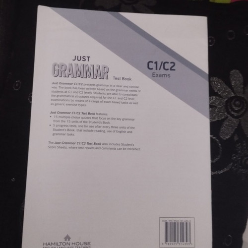 Just Grammar C1 C2 Test Book new, English