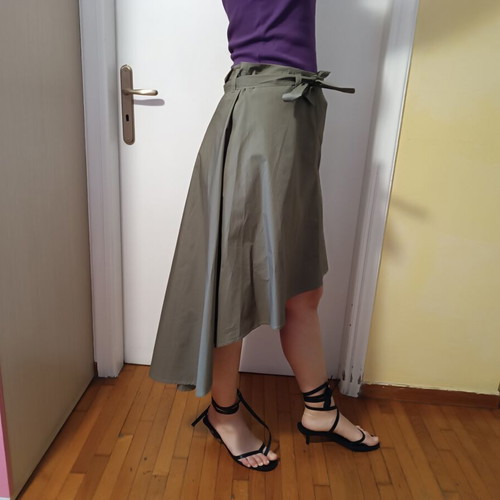 BSB asymmetrical summer skirt in khaki, like new