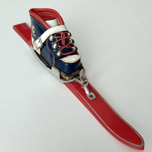Vintage Salzburg Ski Souvenir Decorative Matchstick Holder like new