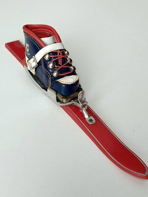Vintage Salzburg Ski Souvenir Decorative Matchstick Holder like new