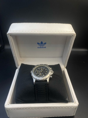 Adidas Adventure Chronograph watch like new, men's, black-silver