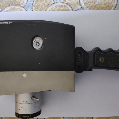 Hanimex handheld camera used, circa 1965