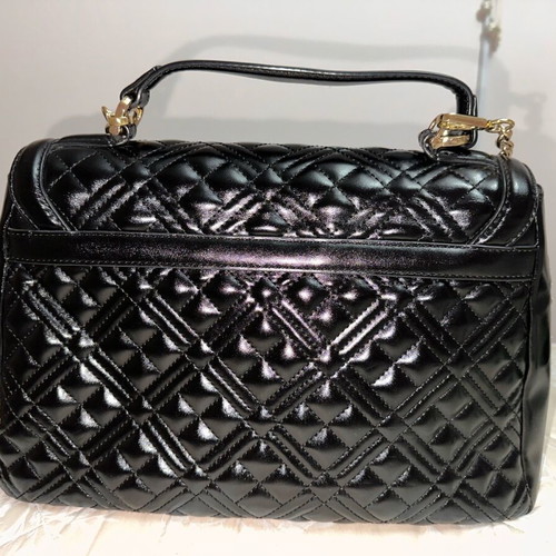 Love Moschino shoulder bag used, black with pouch