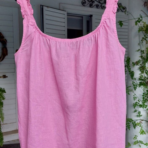 Esmara pink linen blouse large