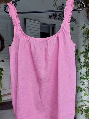 Esmara pink linen blouse large