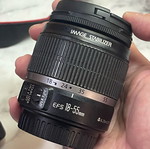 Canon 700D used with two lenses 18-55 and 24mm, two batteries