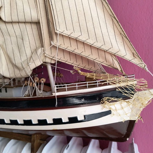 Wooden ship Greek handmade like new