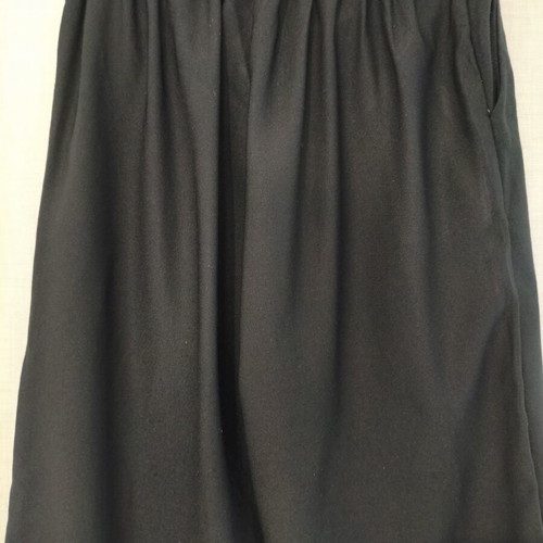 Culotte black high-waisted pants like new, one size