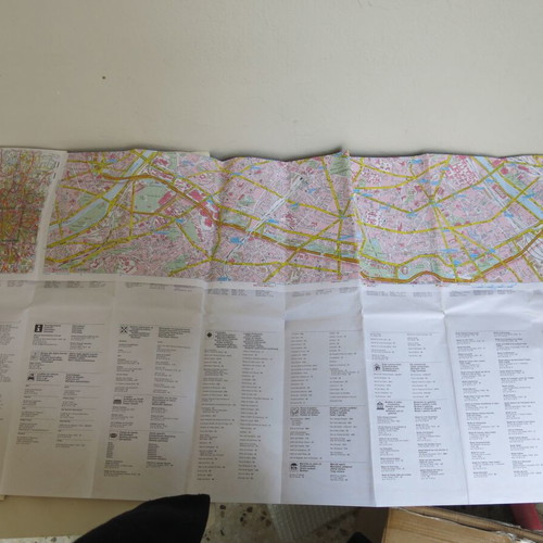 Paris road map used, Road editions, English