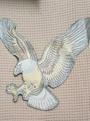 Back patch new, eagle flying to the right